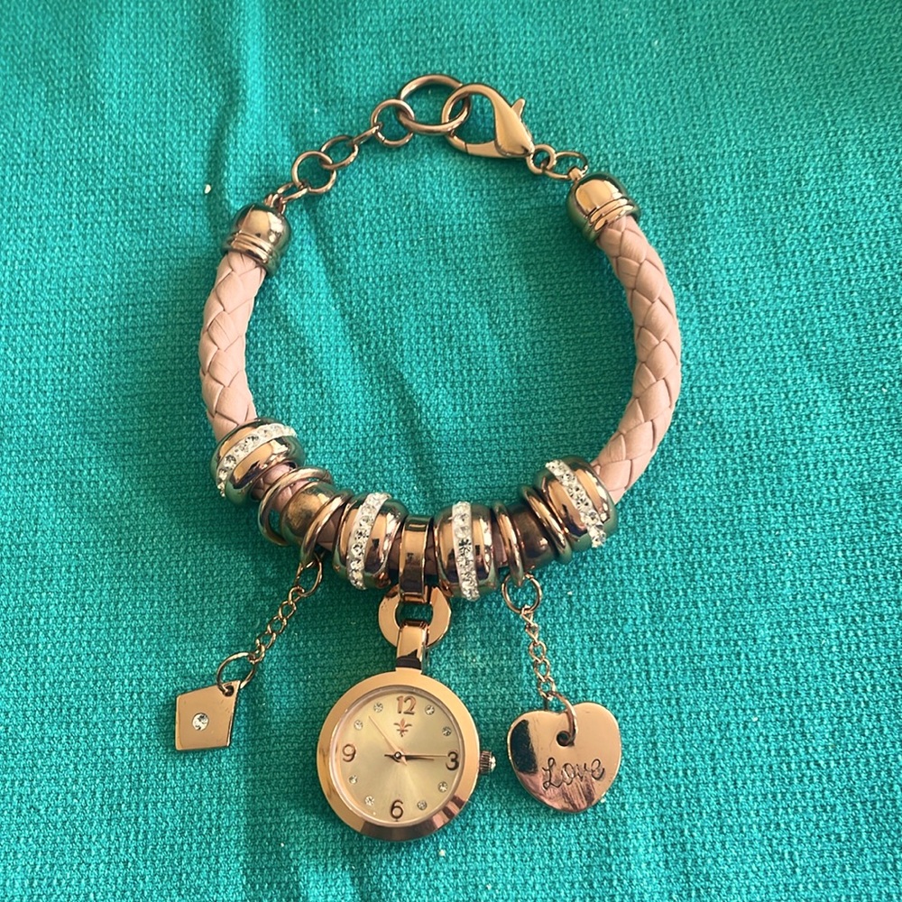 Rose Gold Charm Watch